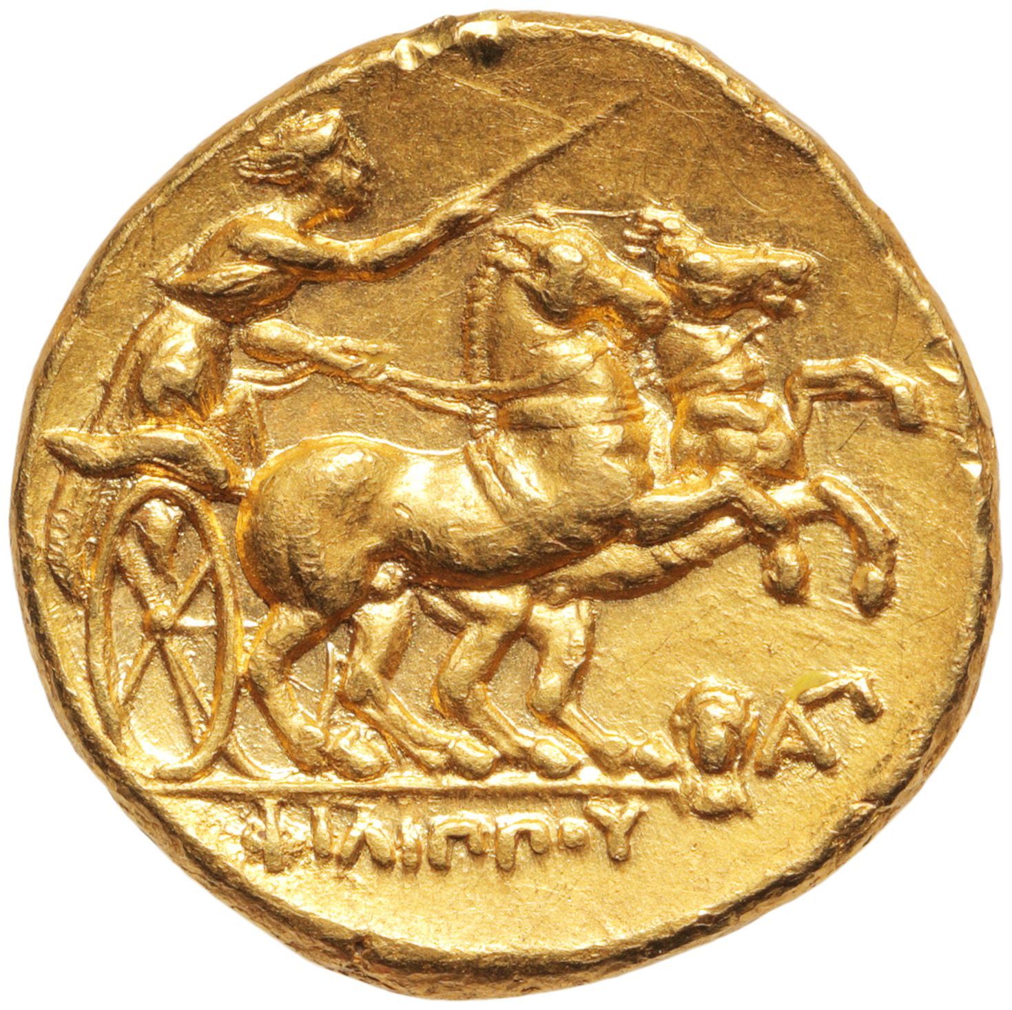 Revers d'un statère en or