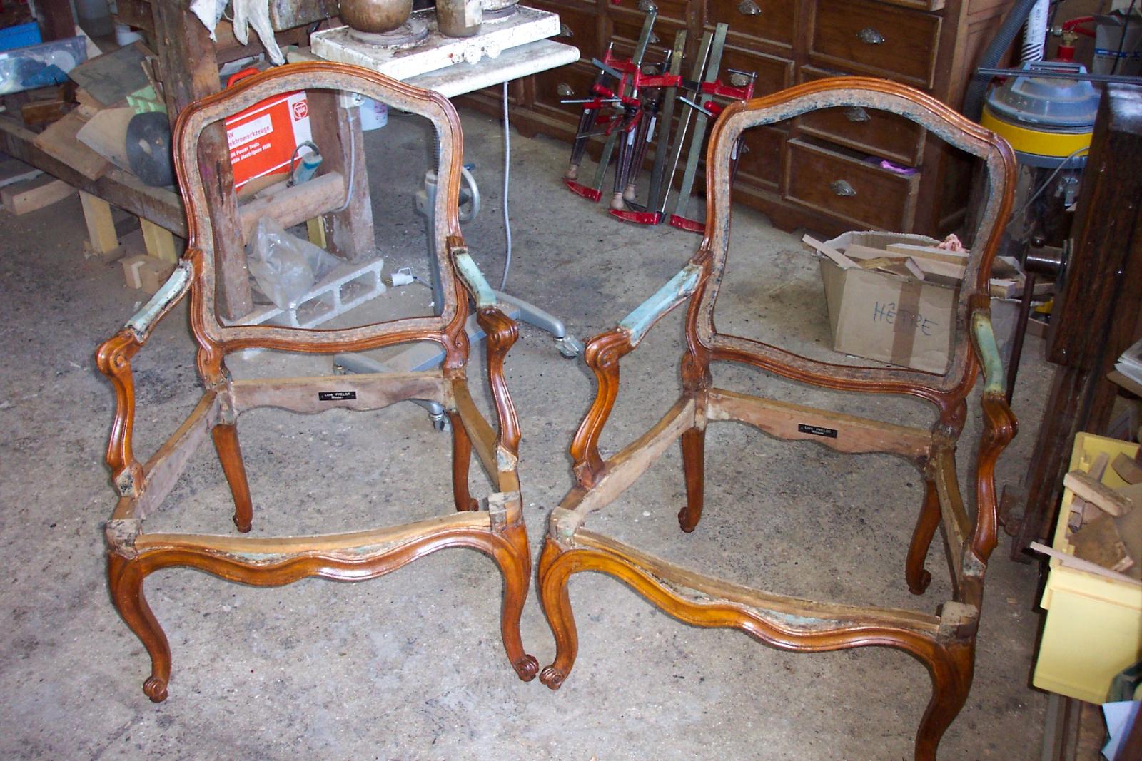 Restauration de chaises anciennes