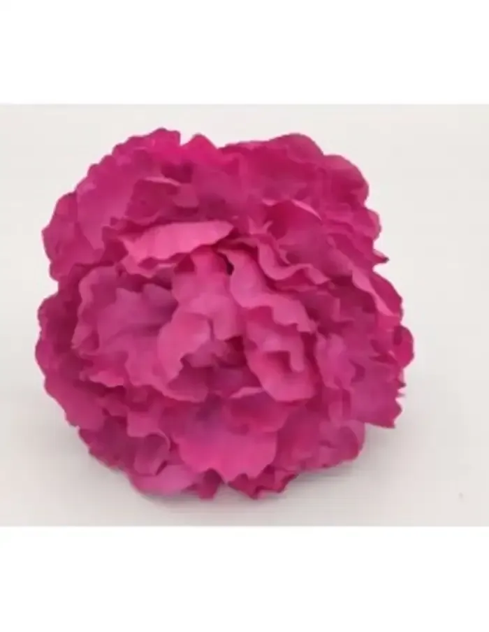 Flor de peonía rosa con pétalos en capas.