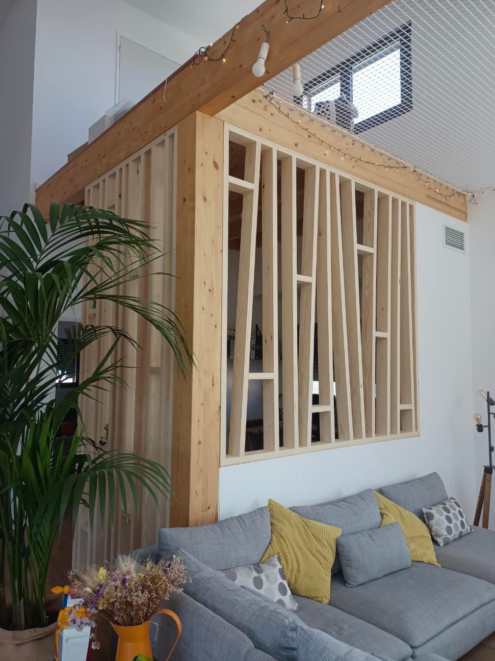 Séparation géométrique d'espace en bois