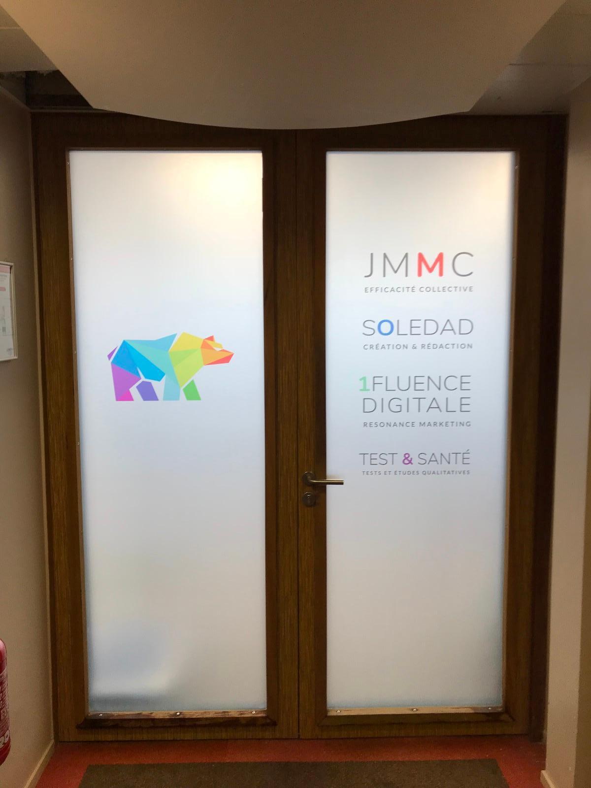 Film adhésif cloison bureau Marquages de véhicule : enseignes lettres adhésives, impression stickers, serigraphie Paris