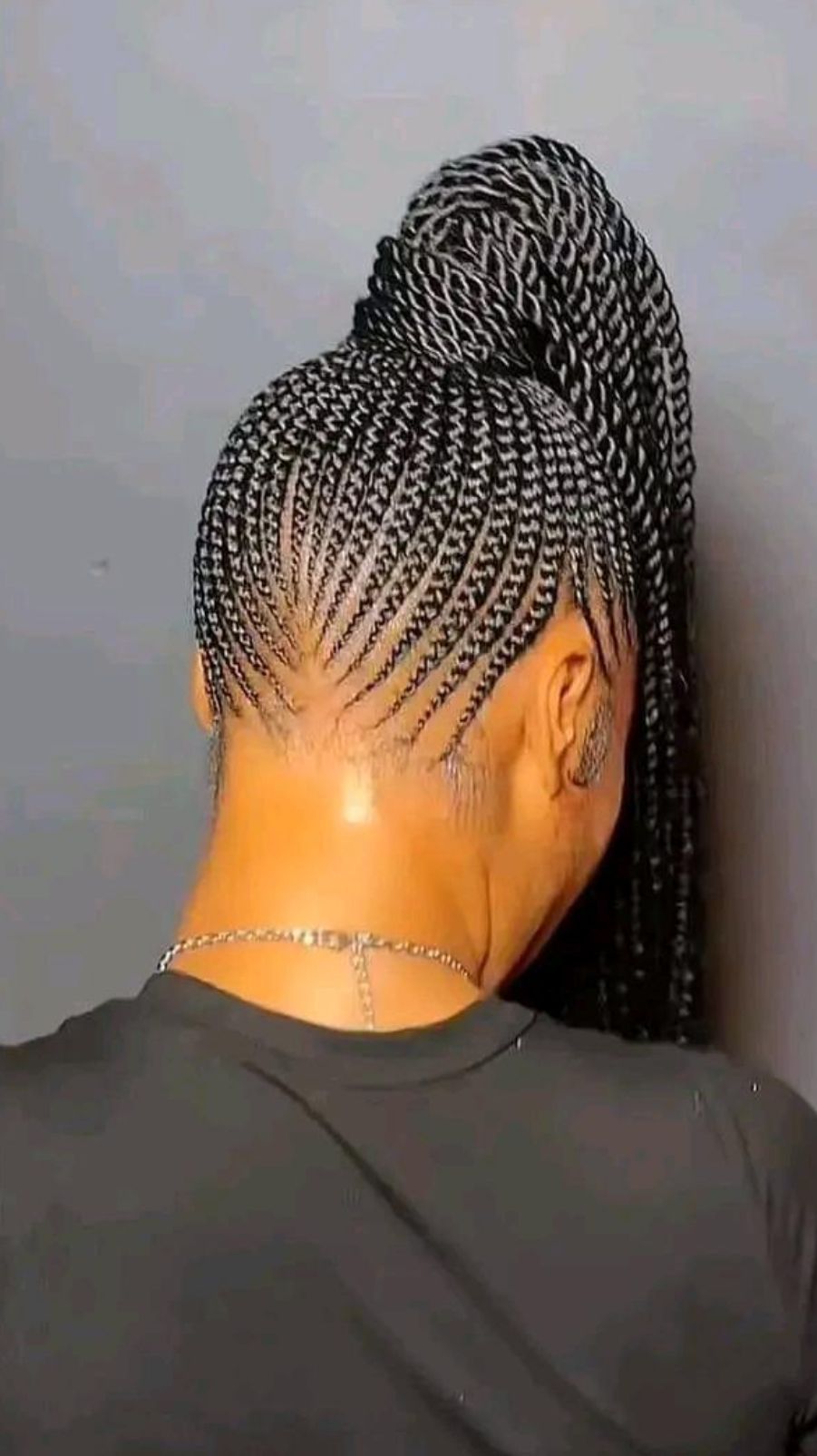 Chignon avec tresses