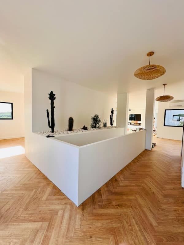 Descente d'escalier en placo