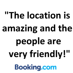 The location is amazing and the people are very friendly !