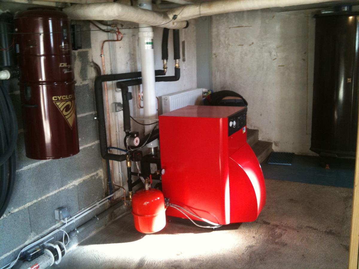 Chaudière fioul + aspiration centralisé