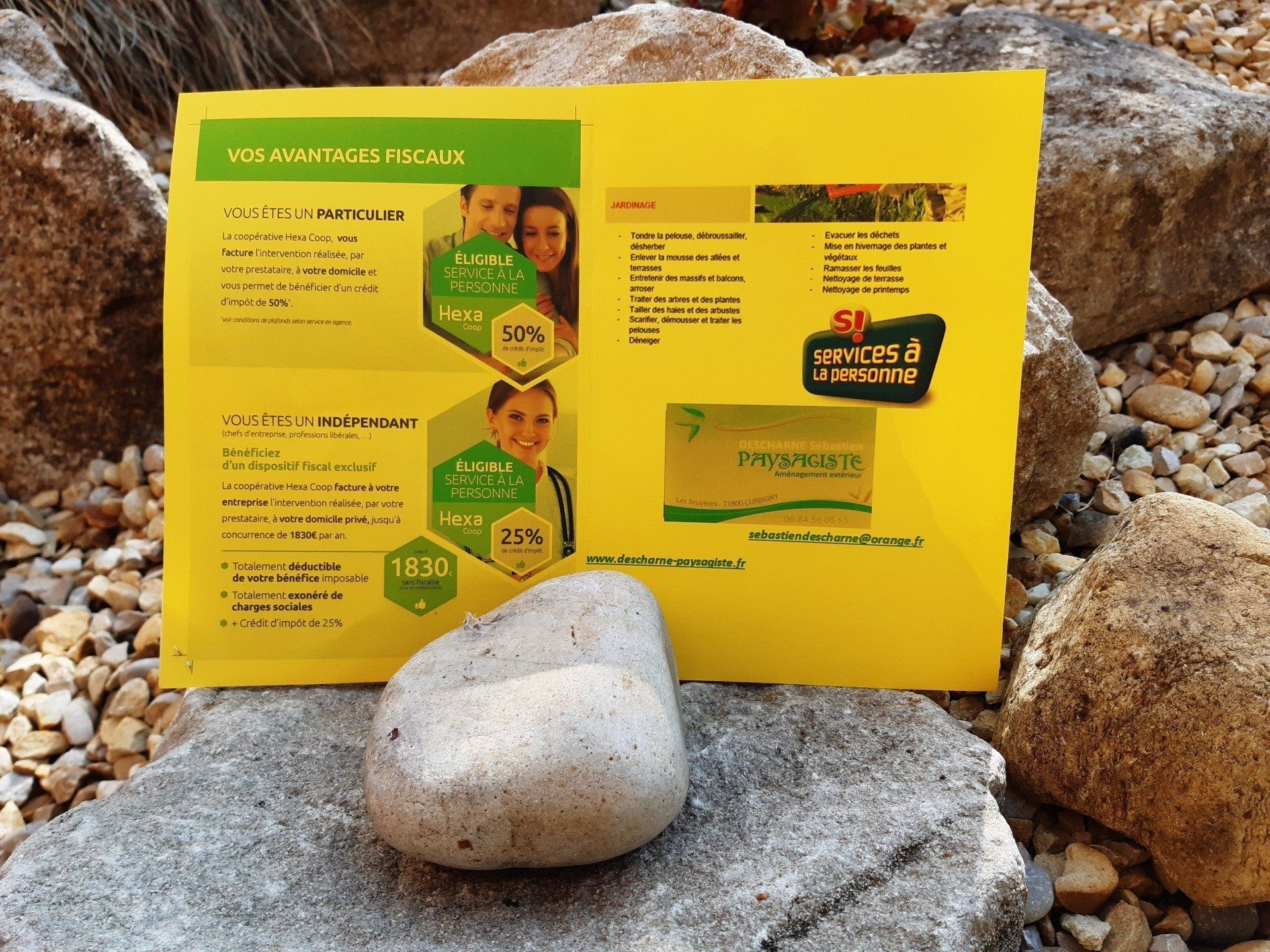 Les prestations de Sébastien Descharne