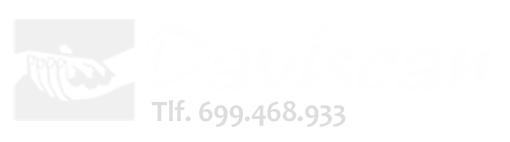 Logotipo con una mano y número de teléfono 699.468.933.