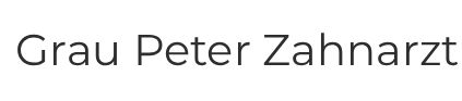Grau Peter Zahnarzt-logo
