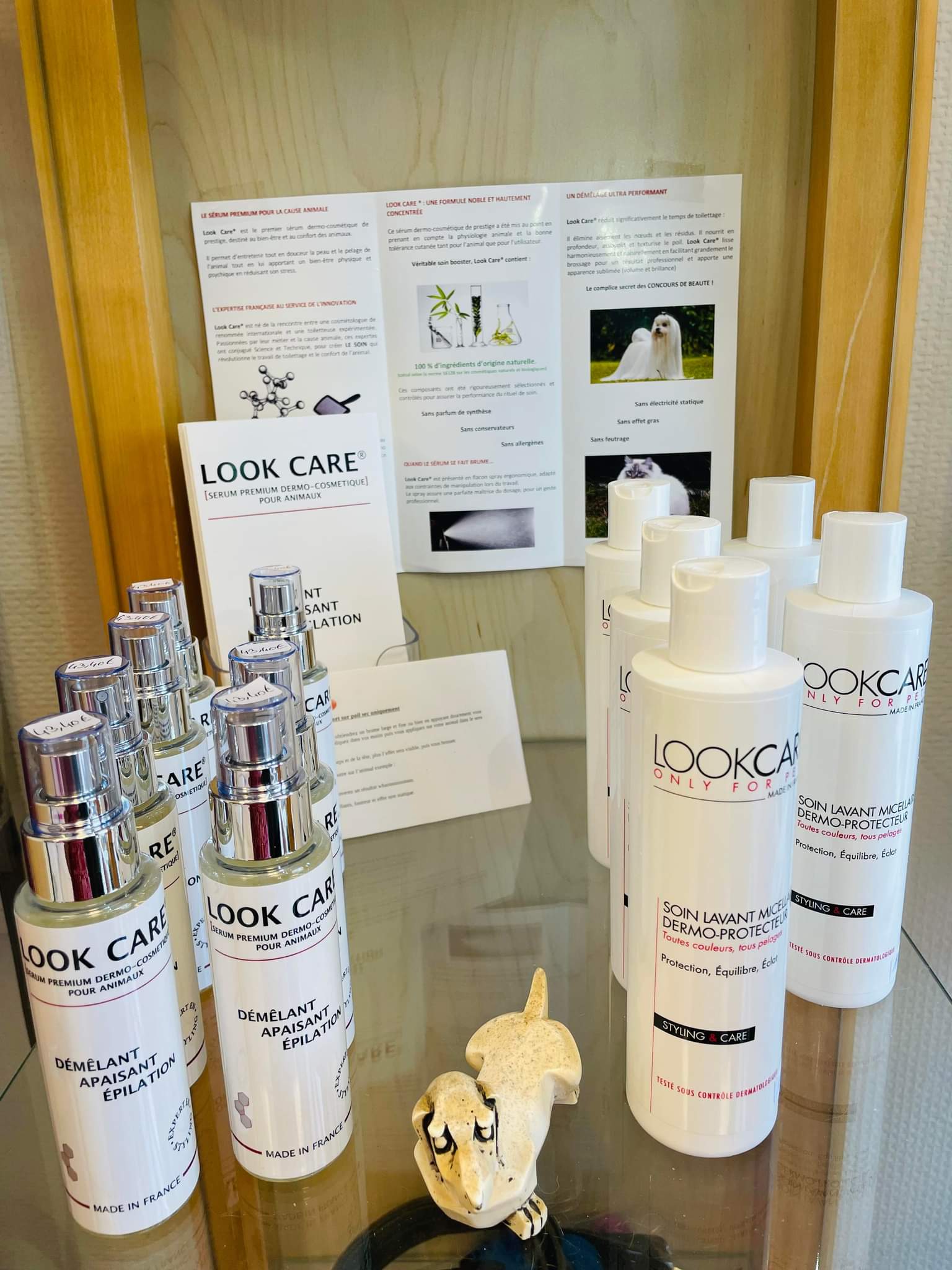 Gamme de produits de toilettage