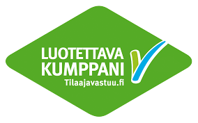 Luotettava kumppani -logo