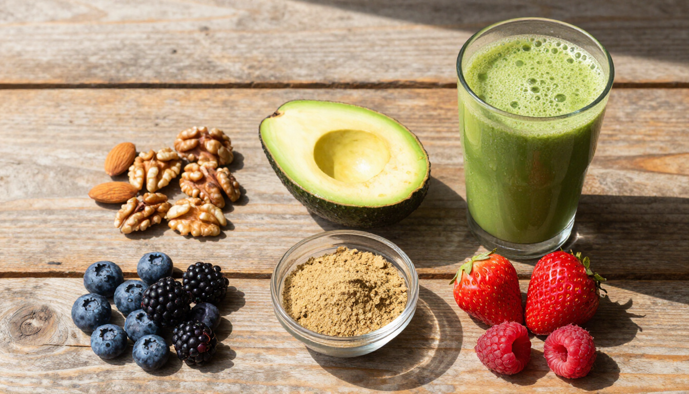 Alimentos saludables y vibrantes