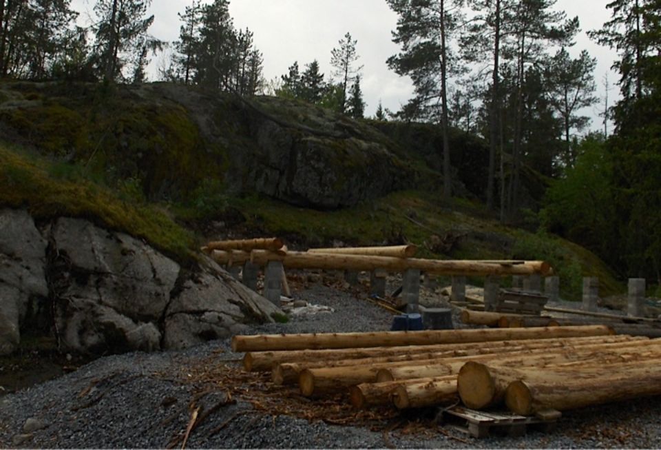 Hirsitalon rakennustyöt