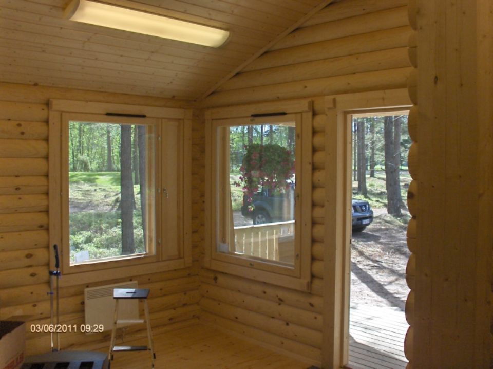 Hirsimökin sisätilat