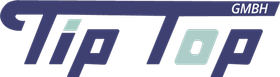 Ein blau-weißes Logo für die Tip Top GmbH