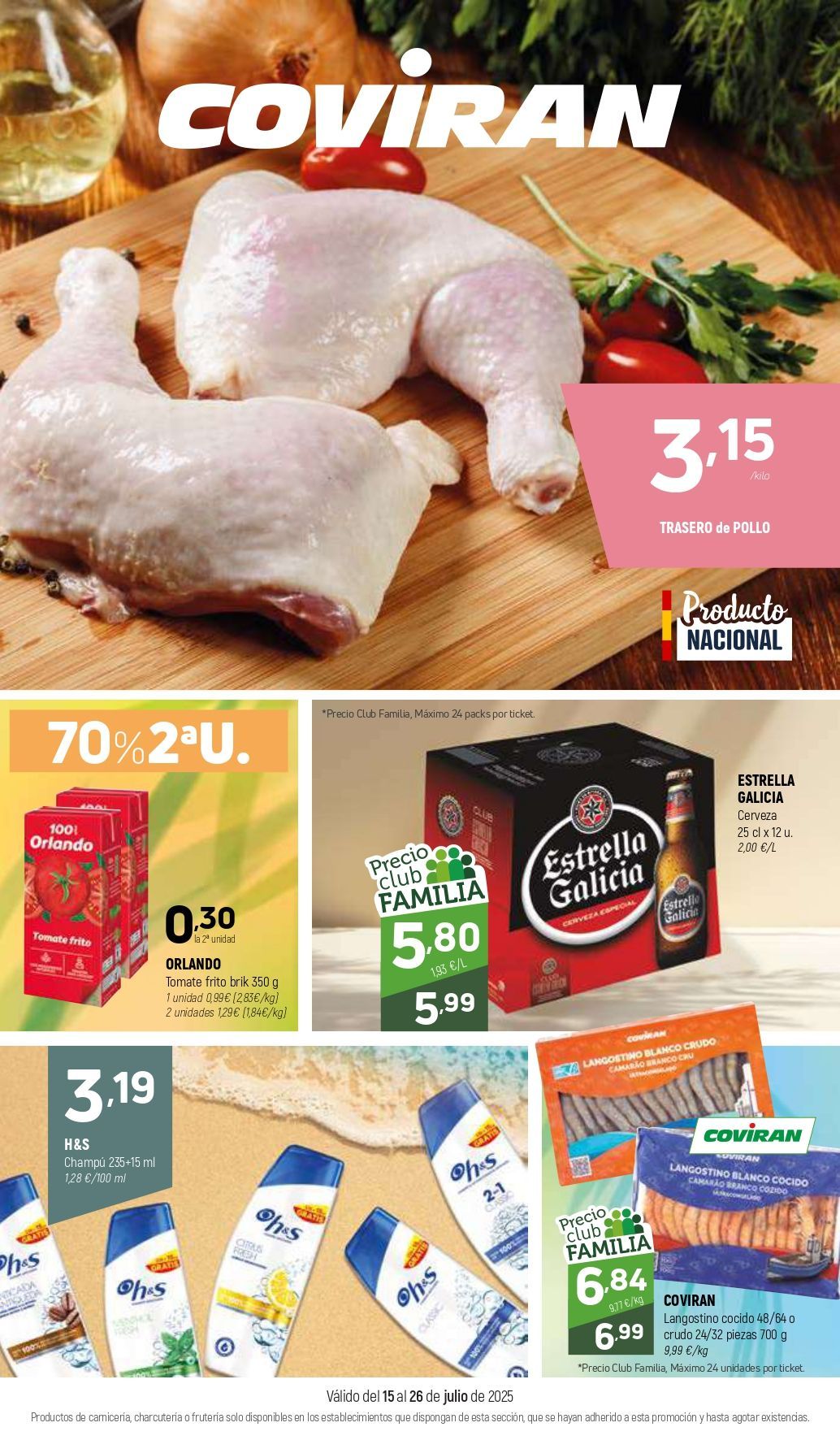 Una pierna de pollo está en una tabla de cortar al lado de una caja de cerveza.