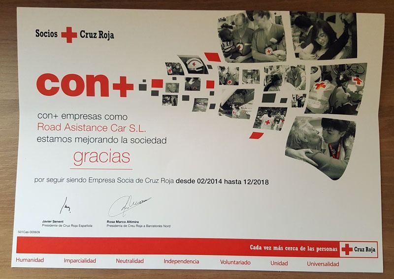 Un certificado que dice con +
