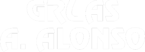 Un logo blanco sobre un fondo blanco que dice 