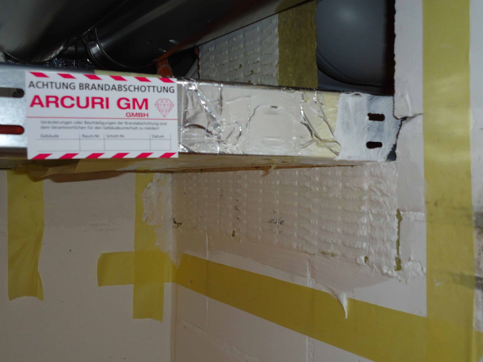 Branschutz um Lüftungsschacht