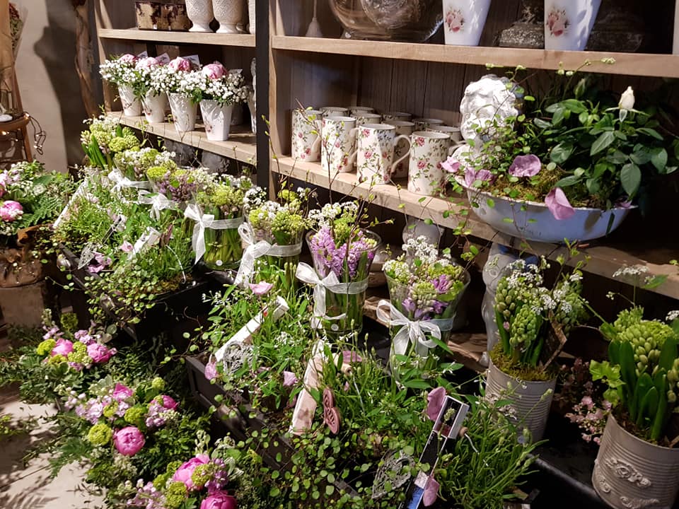 Présentation de nos bouquets en magasin