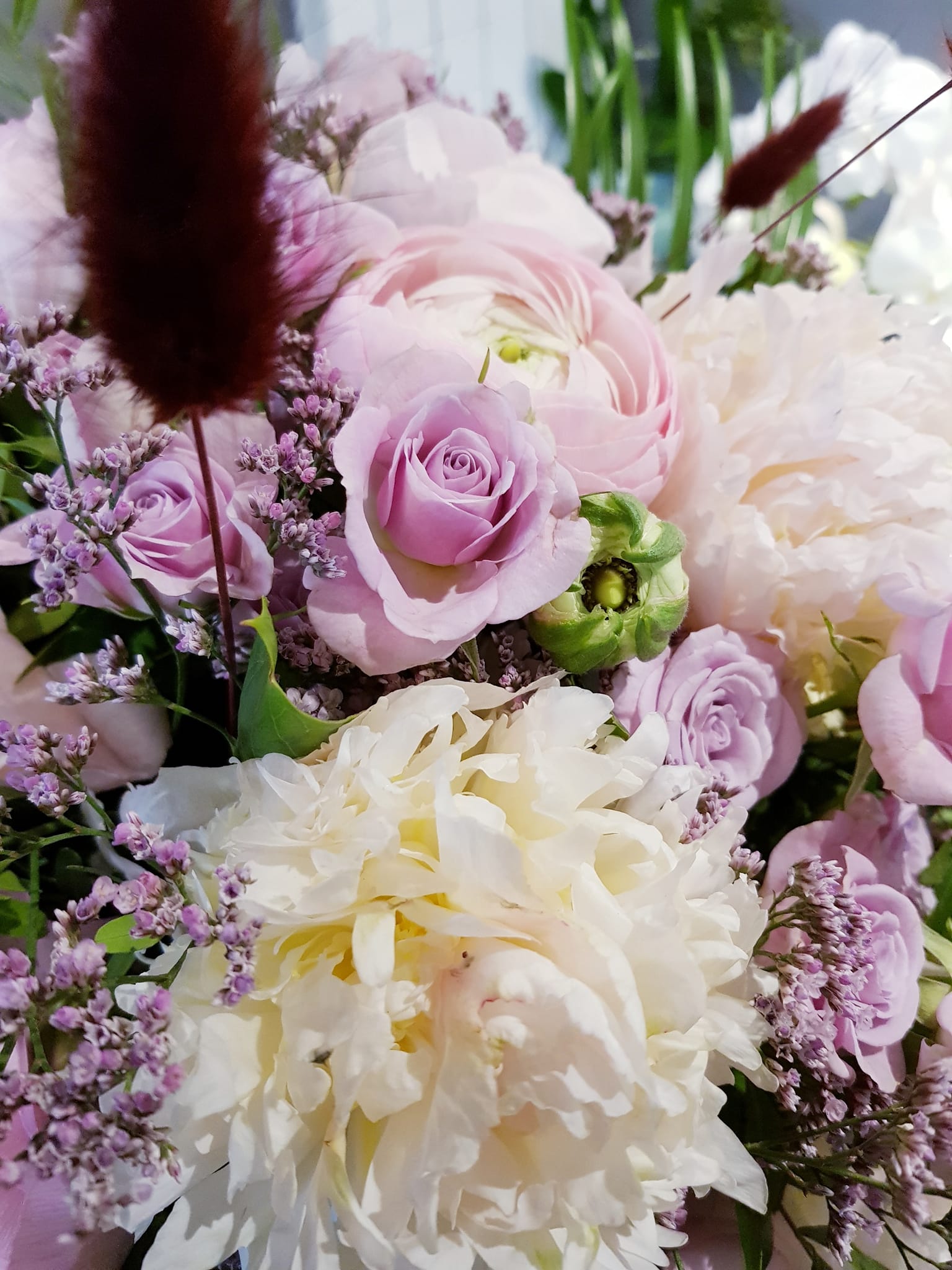 Bouquet de roses pour une mariée