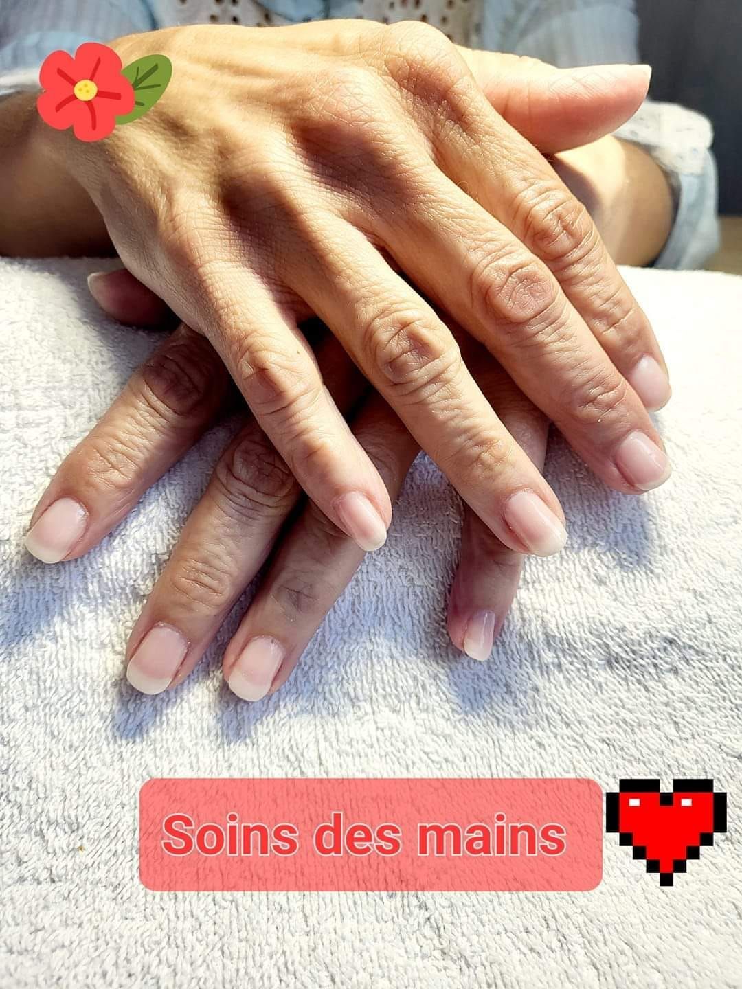 Manucure sur ongles naturels