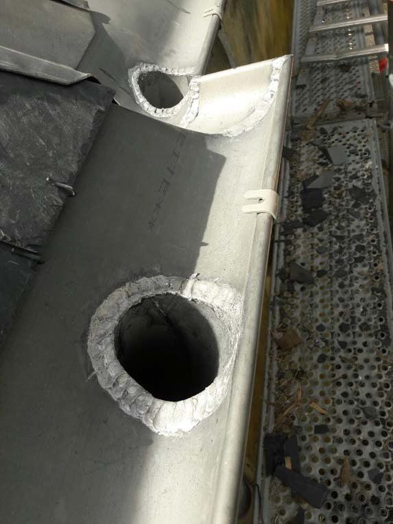 Gouttière zinc pré-patiné coloris quartz