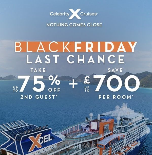 Celebrity cruises, weekend deals, exclusive offers, Black Friday Sale