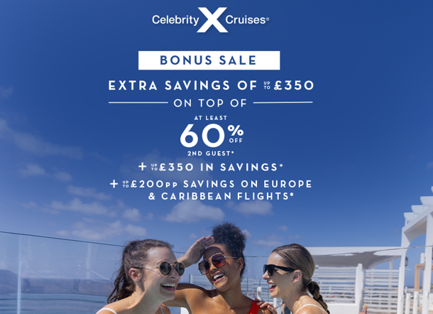 Celebrity cruises offer savings, onboard credit, Europe, flights, 
