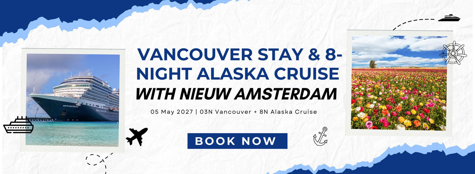 Vancouver Canada tour | Full Board Cruise| Alaska Cruise| Holland America Line Holidays | Cruise deal | holland america cruise tours