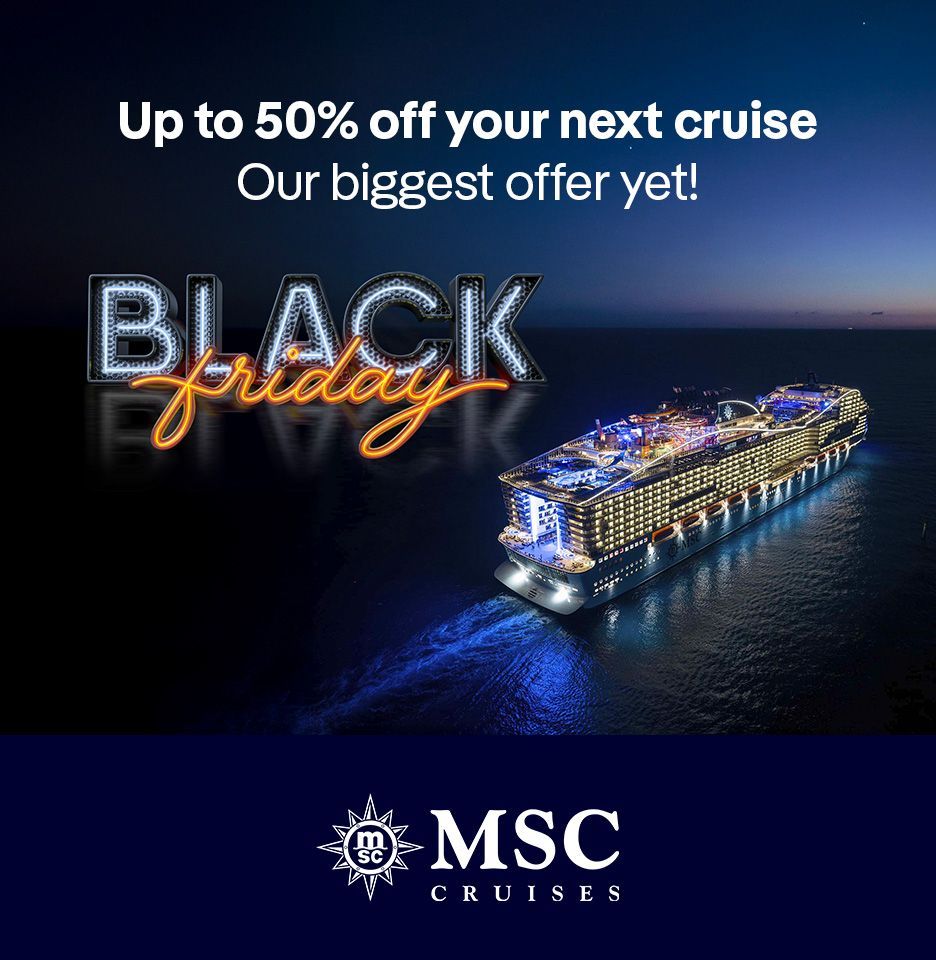 Black Friday Sale, Christmas, MSC Cruises, Christmas Vacation