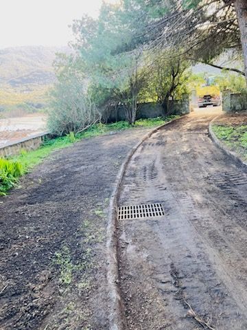 Réalisation d'un drain, remise en état