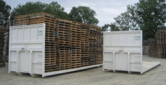 Plateau avec palettes en bois