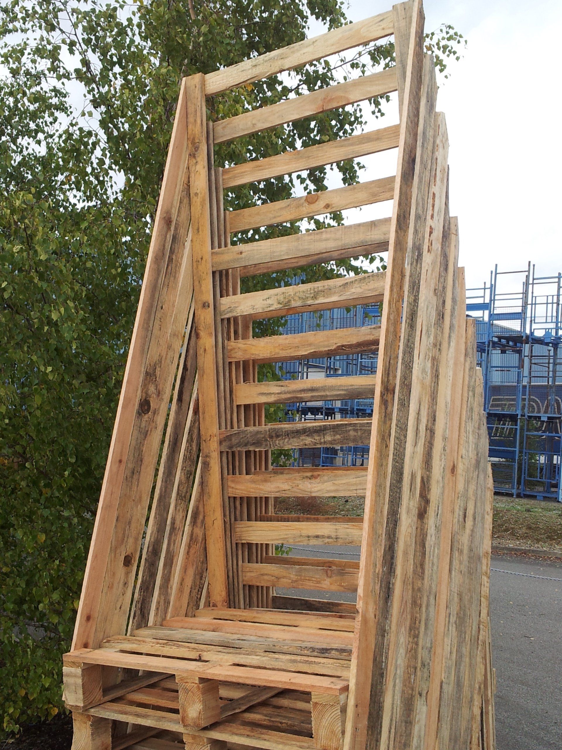 Structure palettes en bois