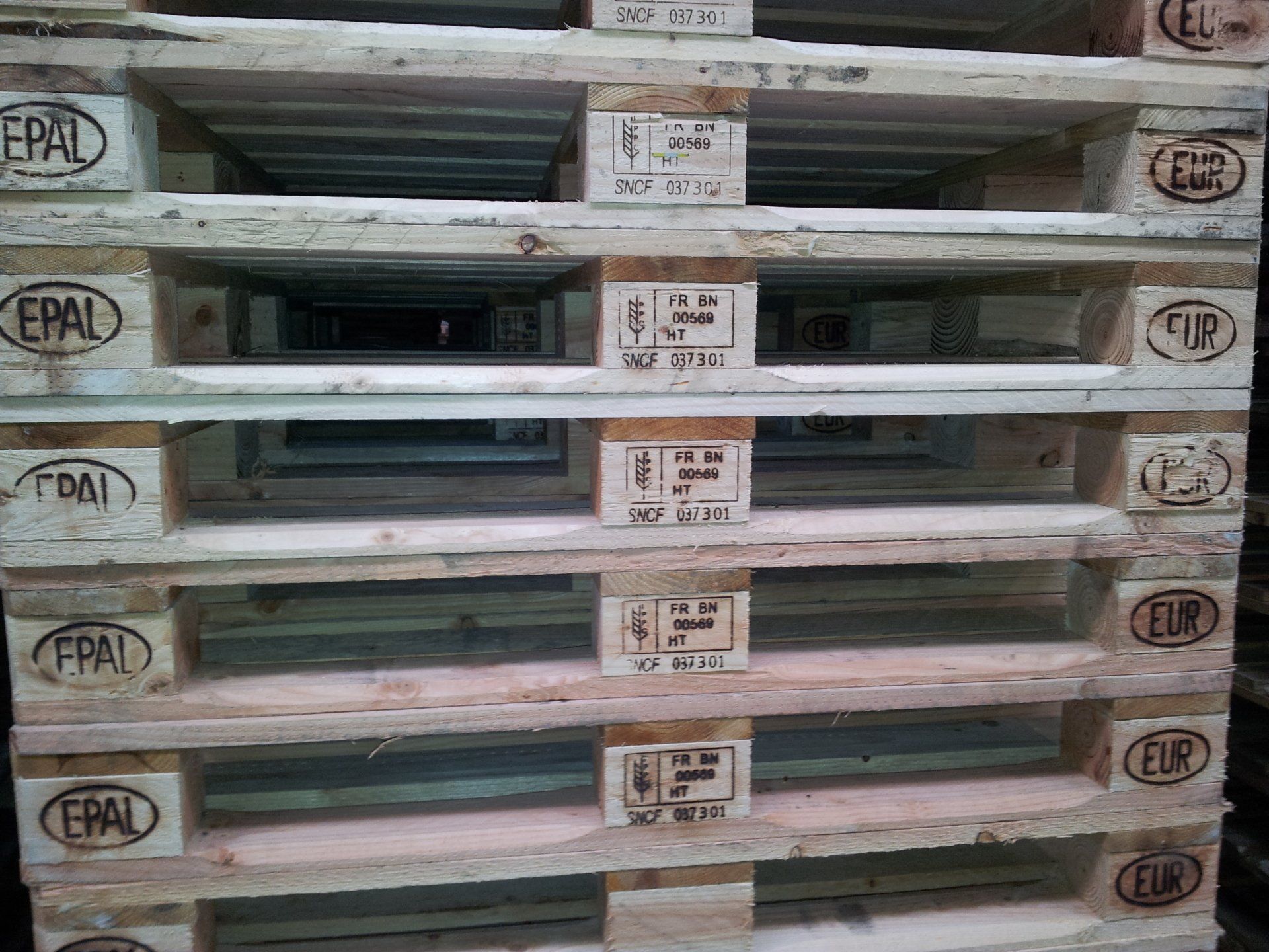 Divers type de palettes en bois