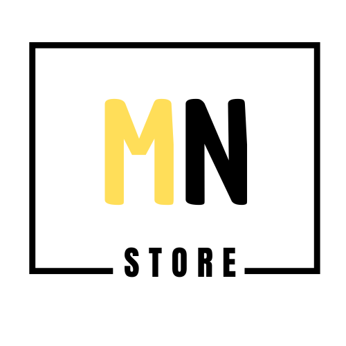 Es un logotipo para una tienda llamada mn store.