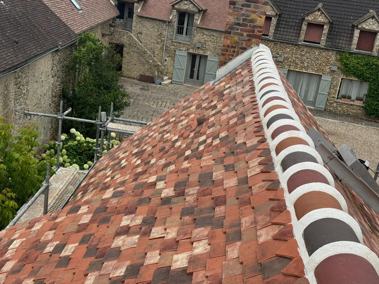 Couverture de toit en tuiles