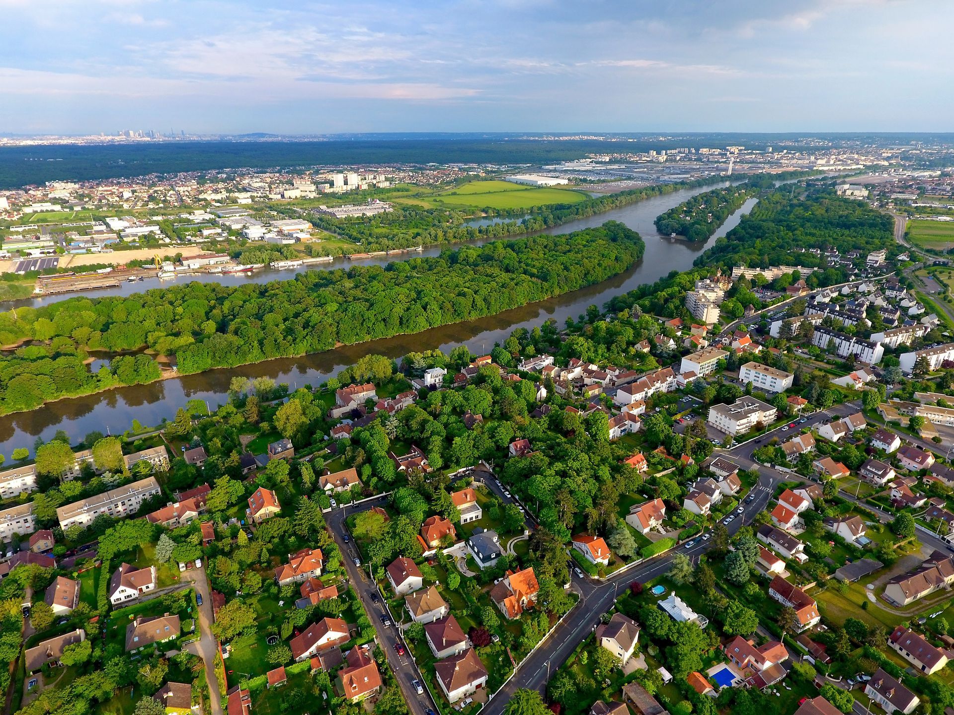 Vue aérienne des Yvelines