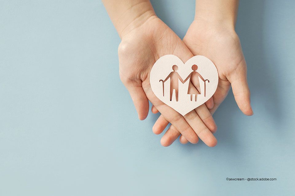 Symbol für Seniorenpflege