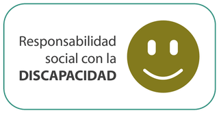 A green smiley face with the words