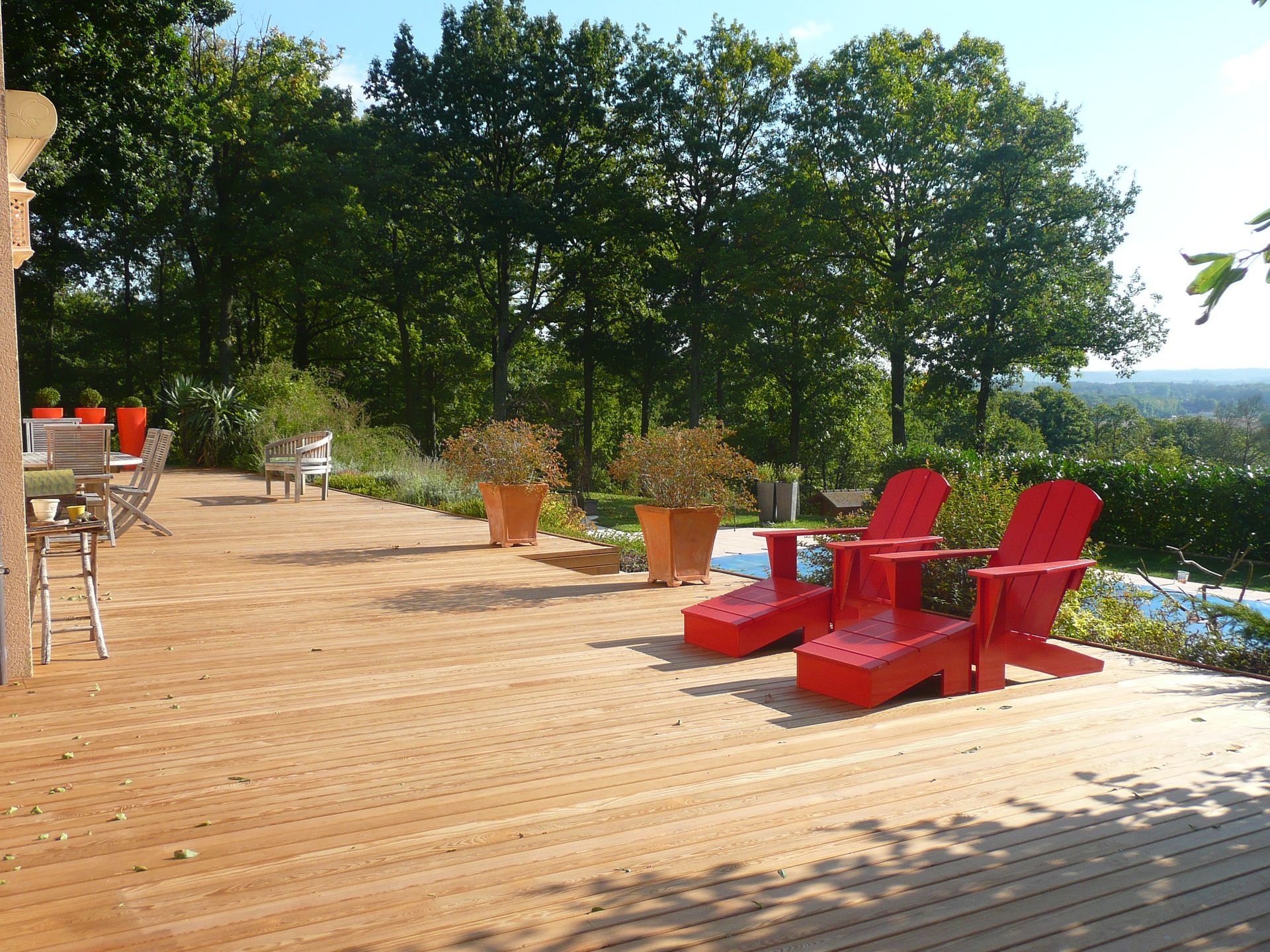 Terrasse en bois exotique