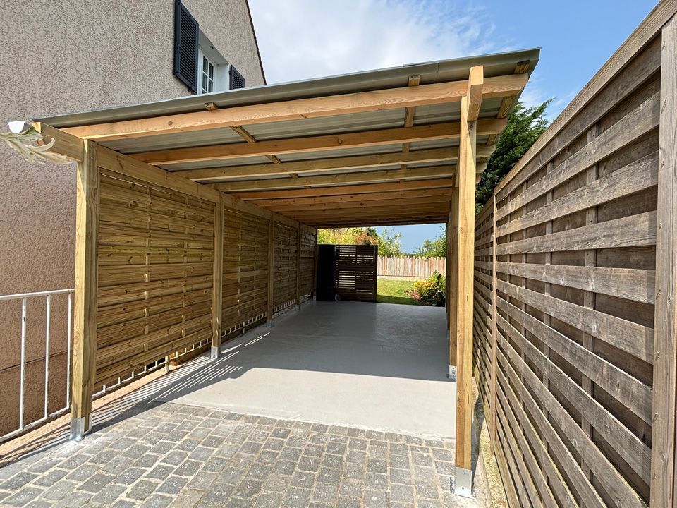 Pergola en bois autoportante