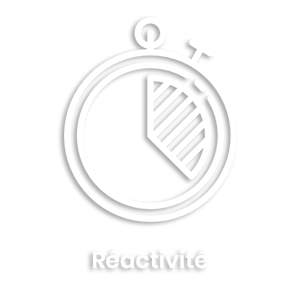 Chronomètre blanc indiquant la rapidité