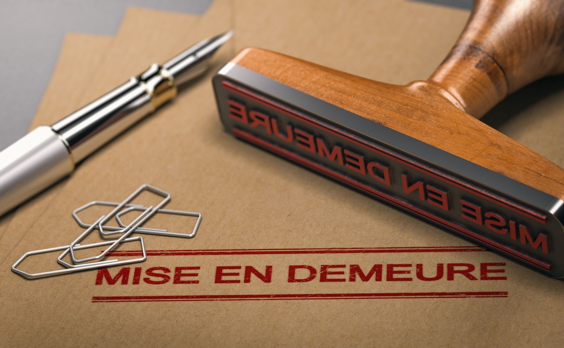Tampon MISE EN DEMEURE.
