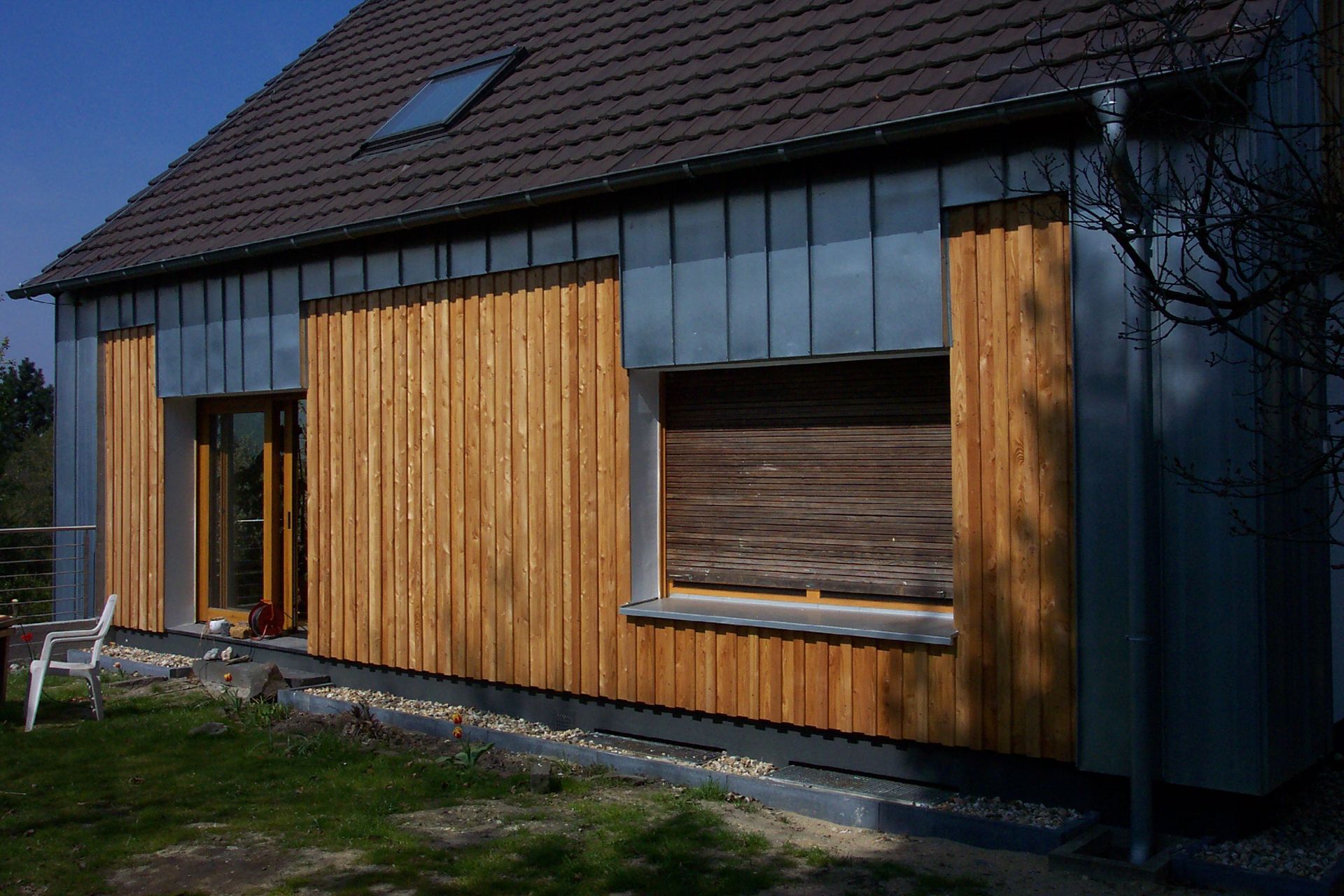 Foto | hölzerne Hauswand