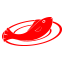 Un pez rojo está sentado en un plato blanco.