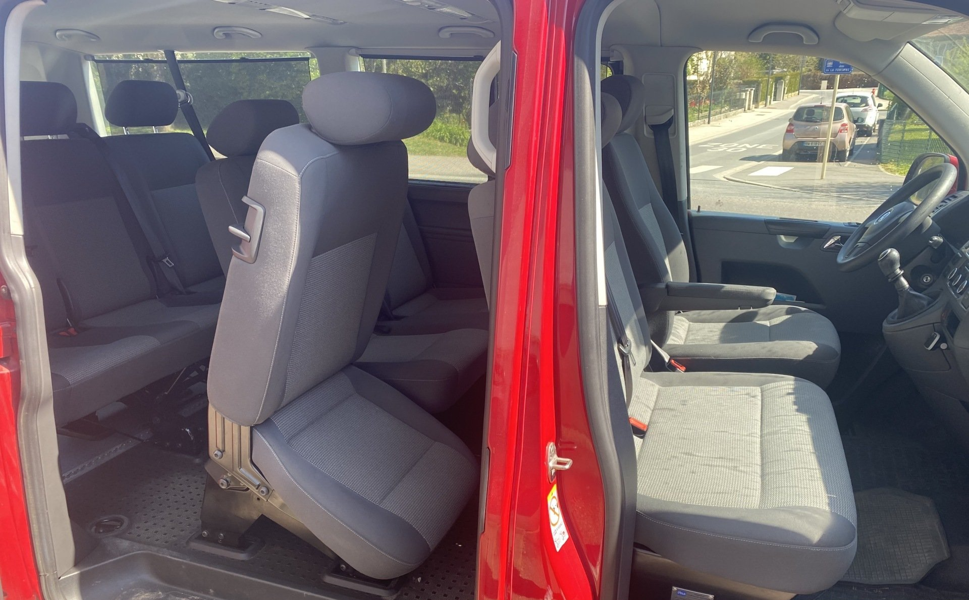 Intérieur du taxi en Caravelle