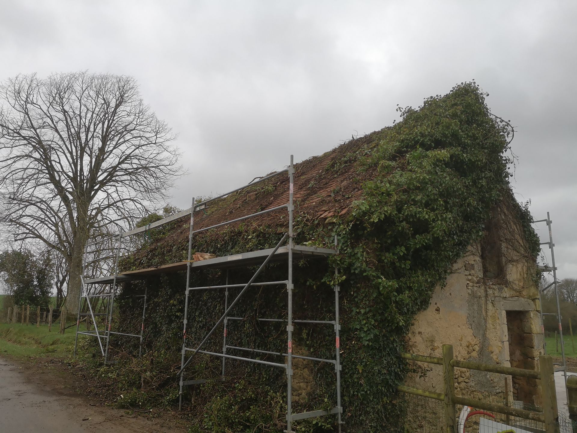 Avant réfection de toiture