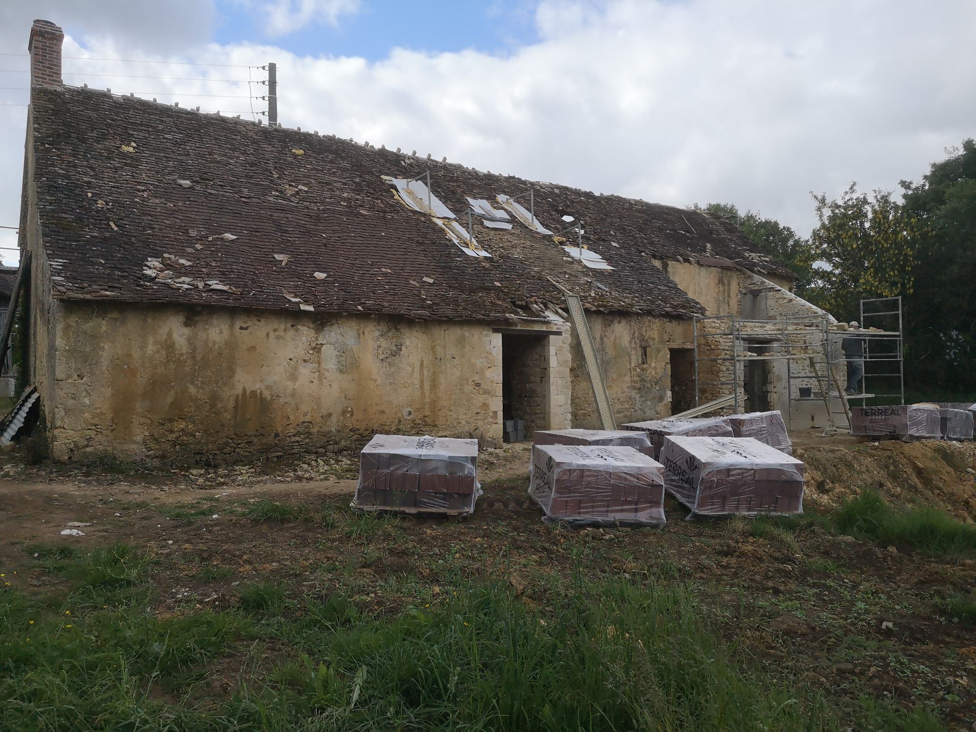 Avant travaux de rénovation de toiture
