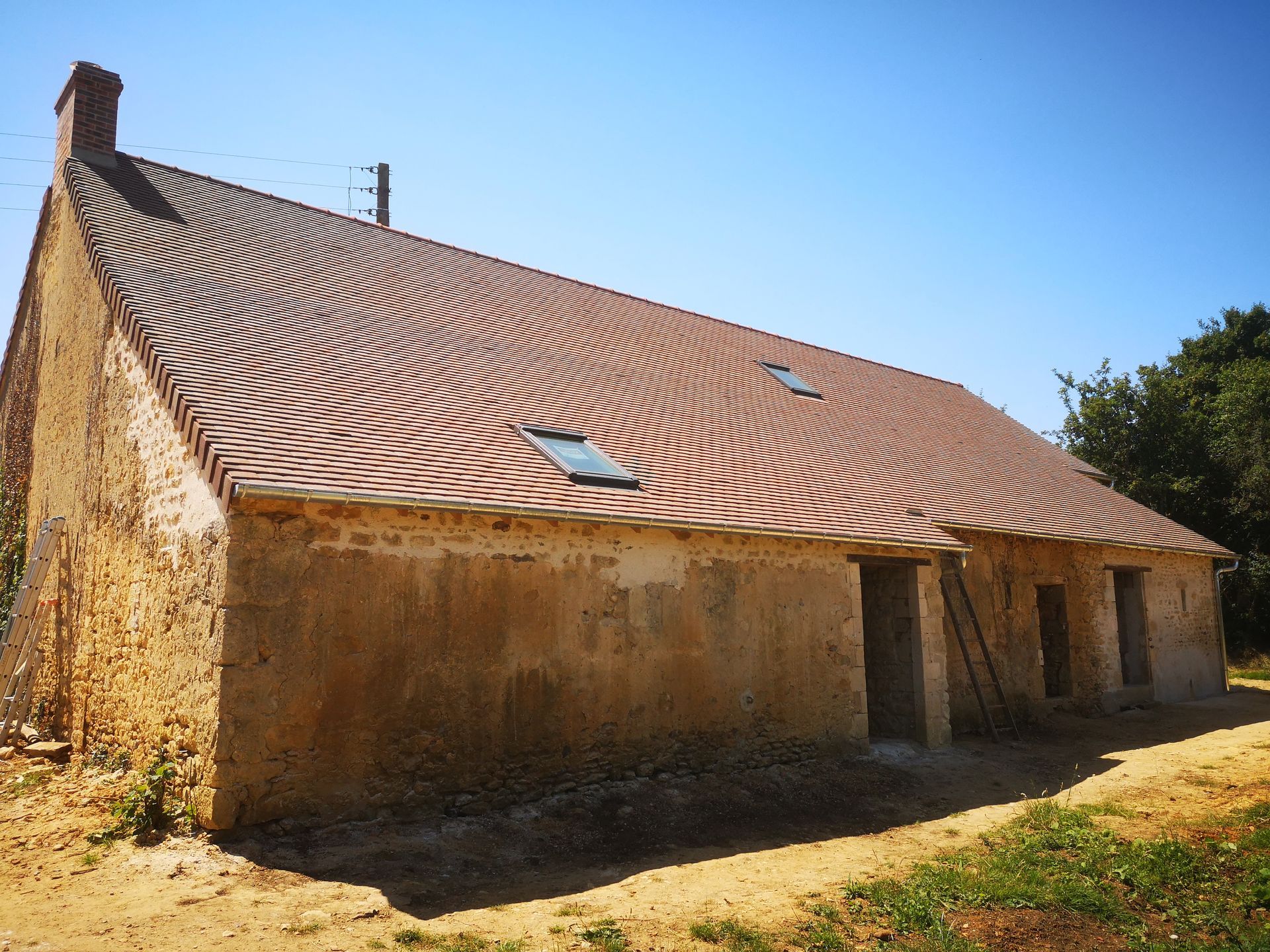 Après travaux de rénovation de toiture