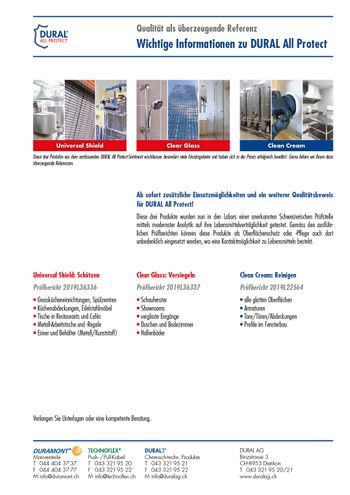 Wichtige Informationen zu DURAL All Protect